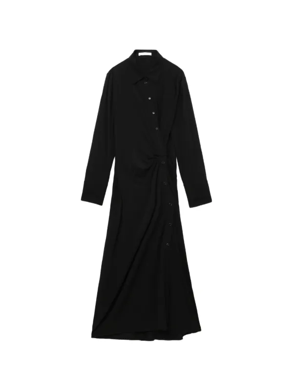 helmut lang maxi dress Helmut Lang Double-Layer Maxi Dress
