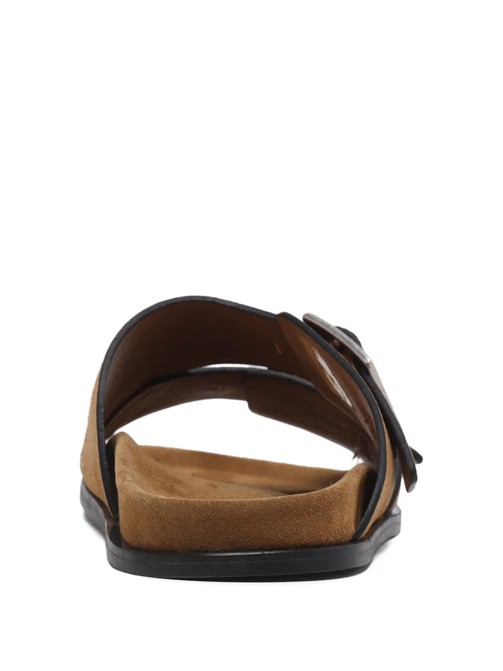 ALOHAS Alba buckle suede sandals Bruin