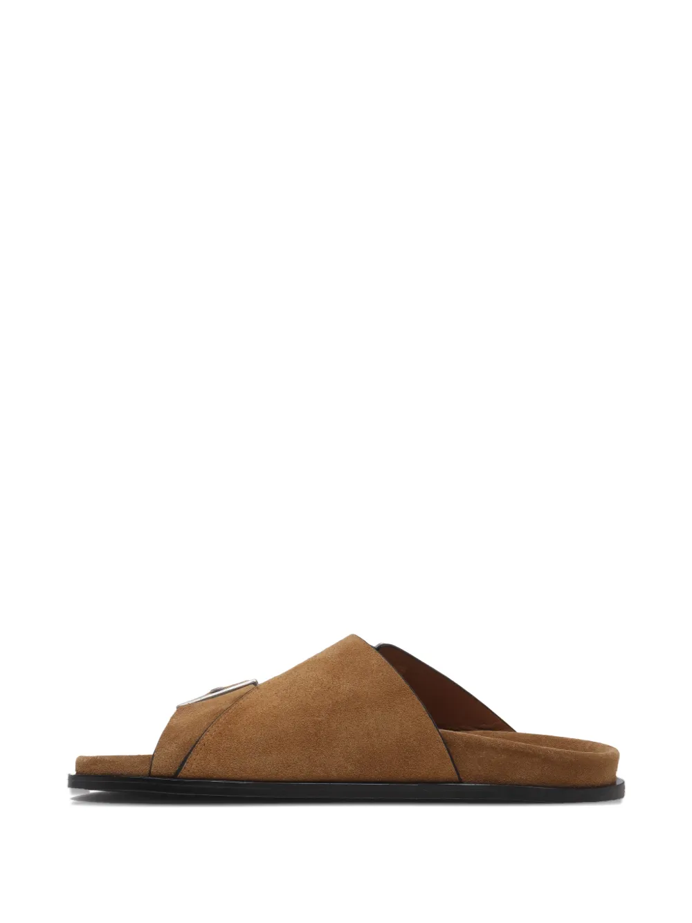 ALOHAS Alba buckle suede sandals Bruin