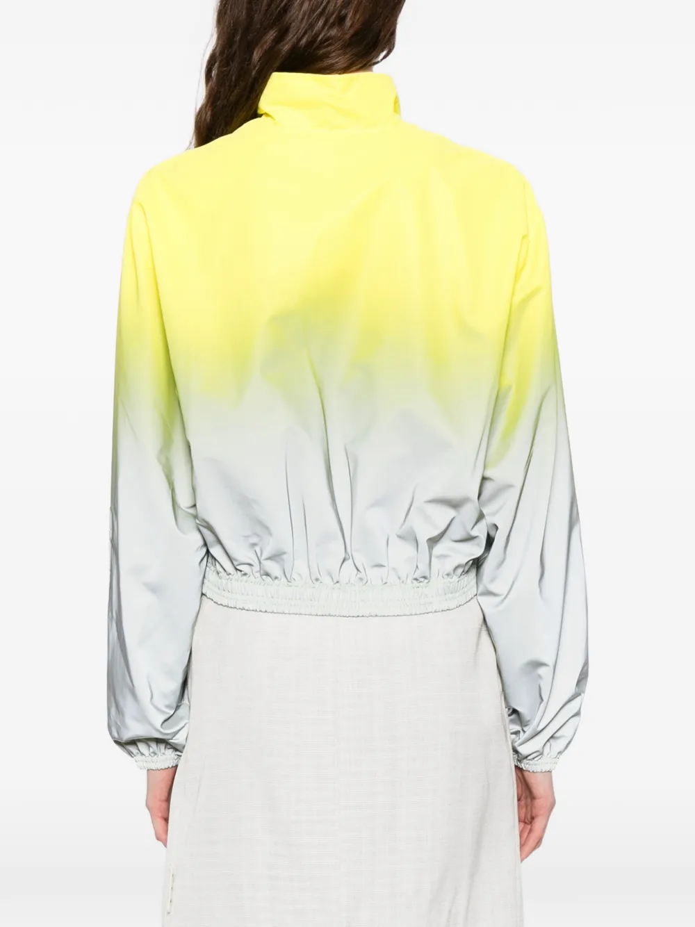 Alexander Wang Reflecterend gekrompen trainingsjack Geel