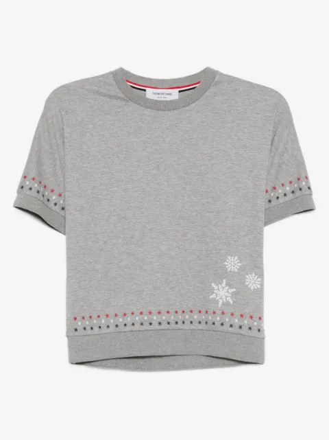 Thom Browne футболка с вышивкой