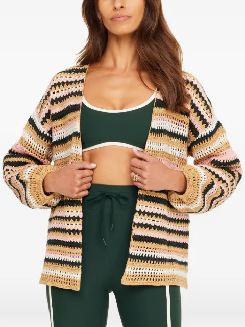 The Upside  Bohemia Mari striped crochet cardigan