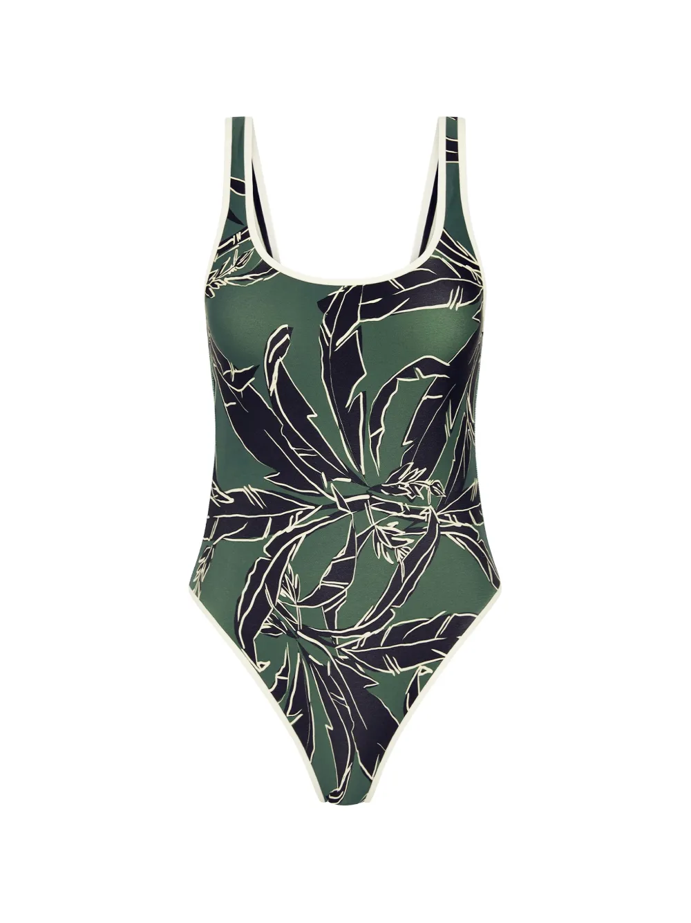 The Upside Tamara floral-print scoop-neck swimsuit - Verde