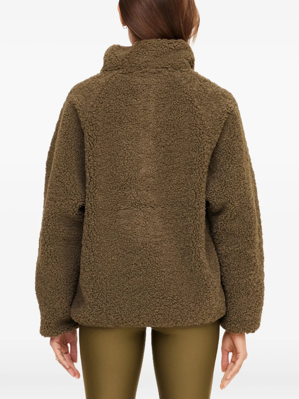 The Upside Harlow fleece top met hoge hals Groen