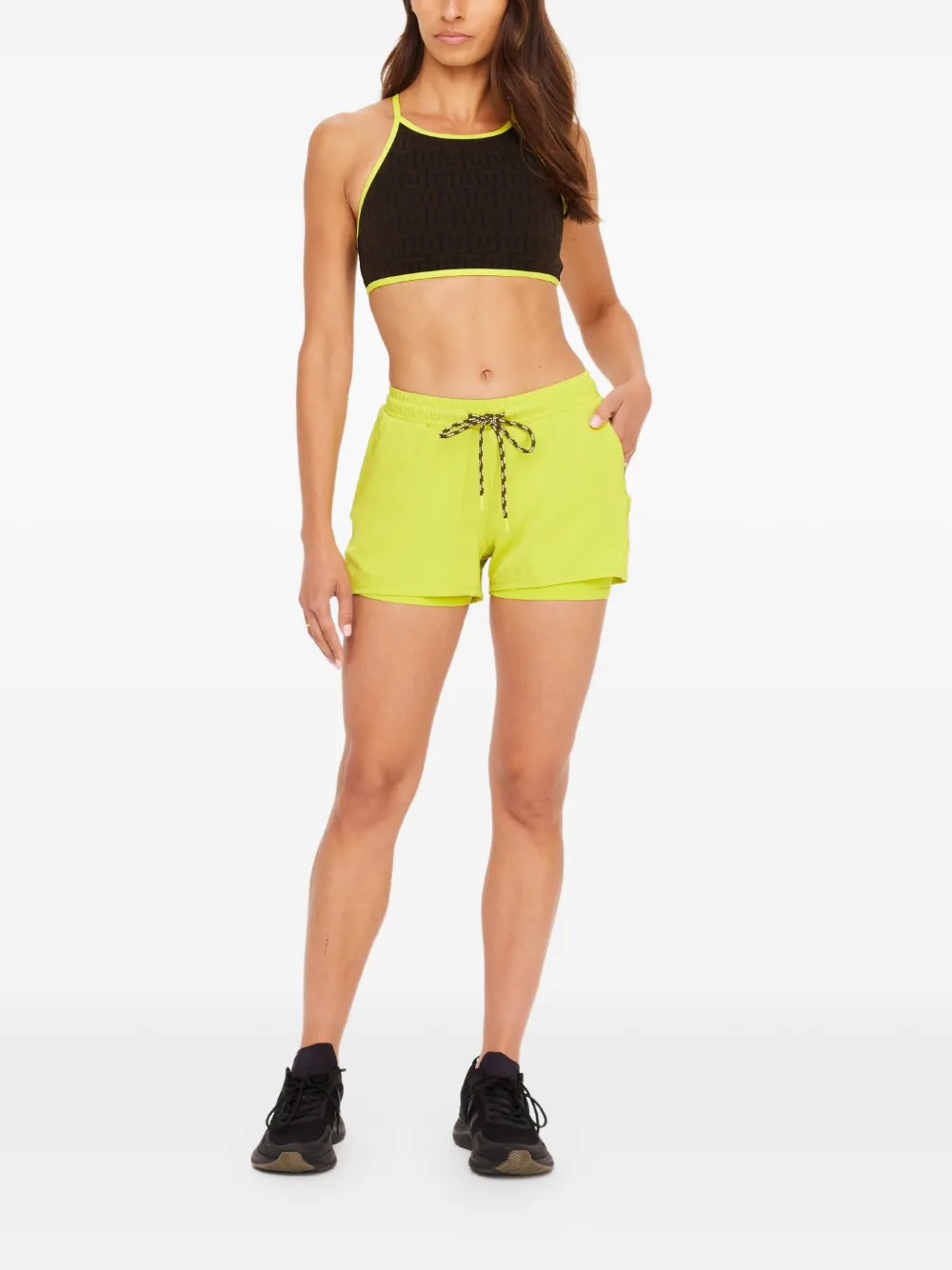  The Upside Lucky Drawstring Shorts - Green 