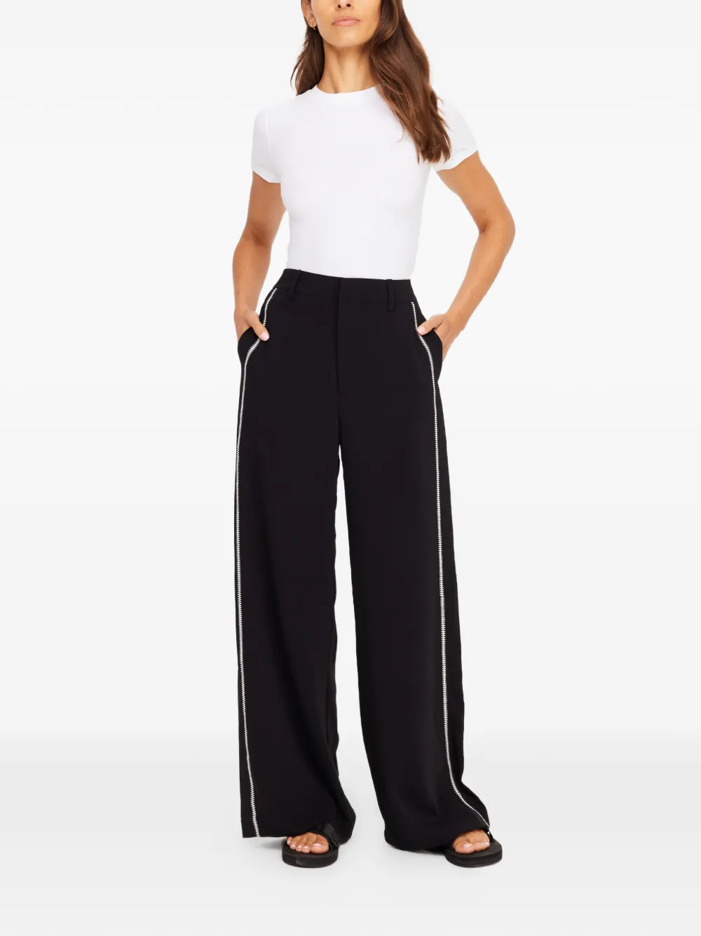 Haveli Wide-Leg Trousers