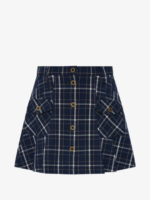The Upside  Valencia Jones buttoned pleated mini skirt