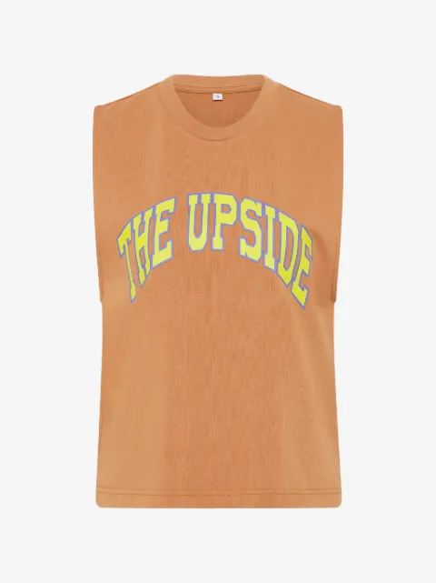 The Upside Dawson logo-print tank top
