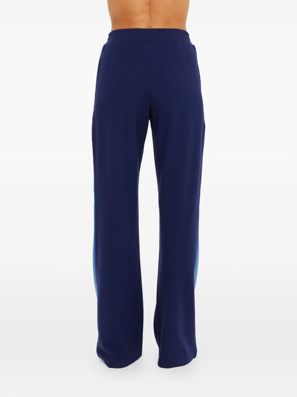 The Upside Petra flared broek met zijstreep Blauw