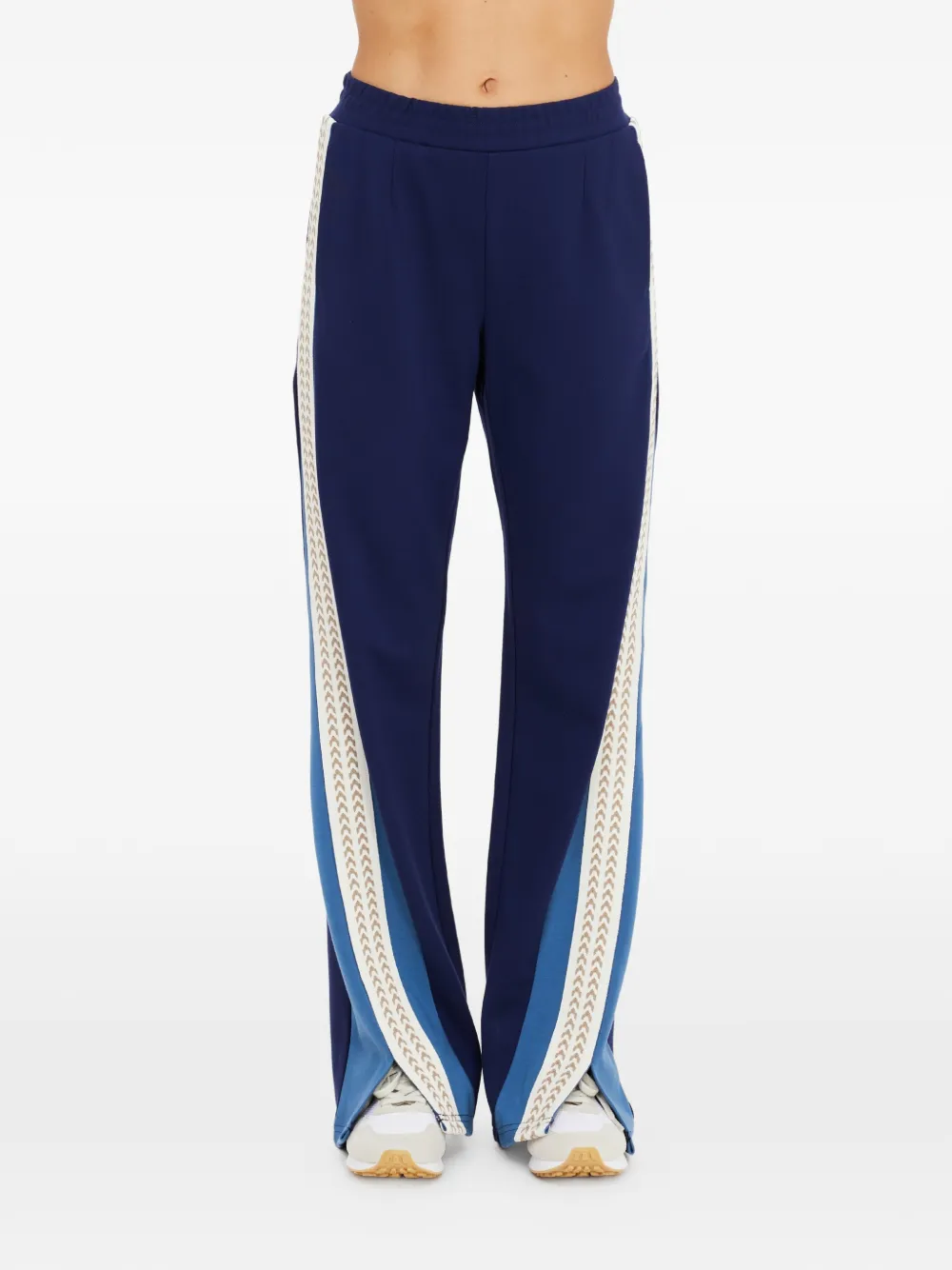  The Upside Petra Side-stripe Flared Trousers - Blue 