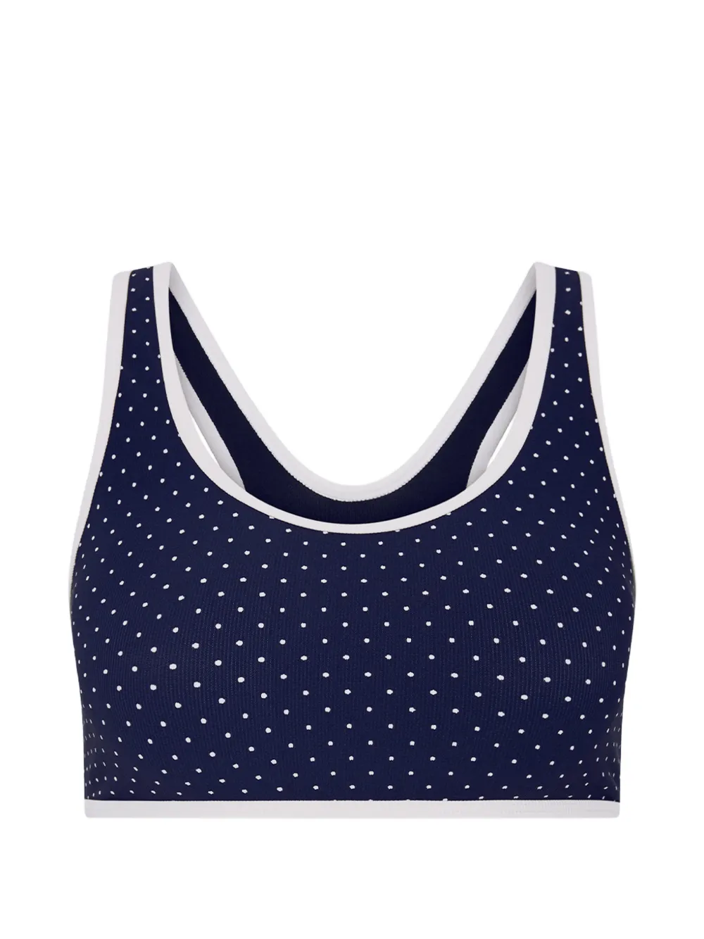 The Upside Spellbound Jade polka-dots racerback sports bra - Blau