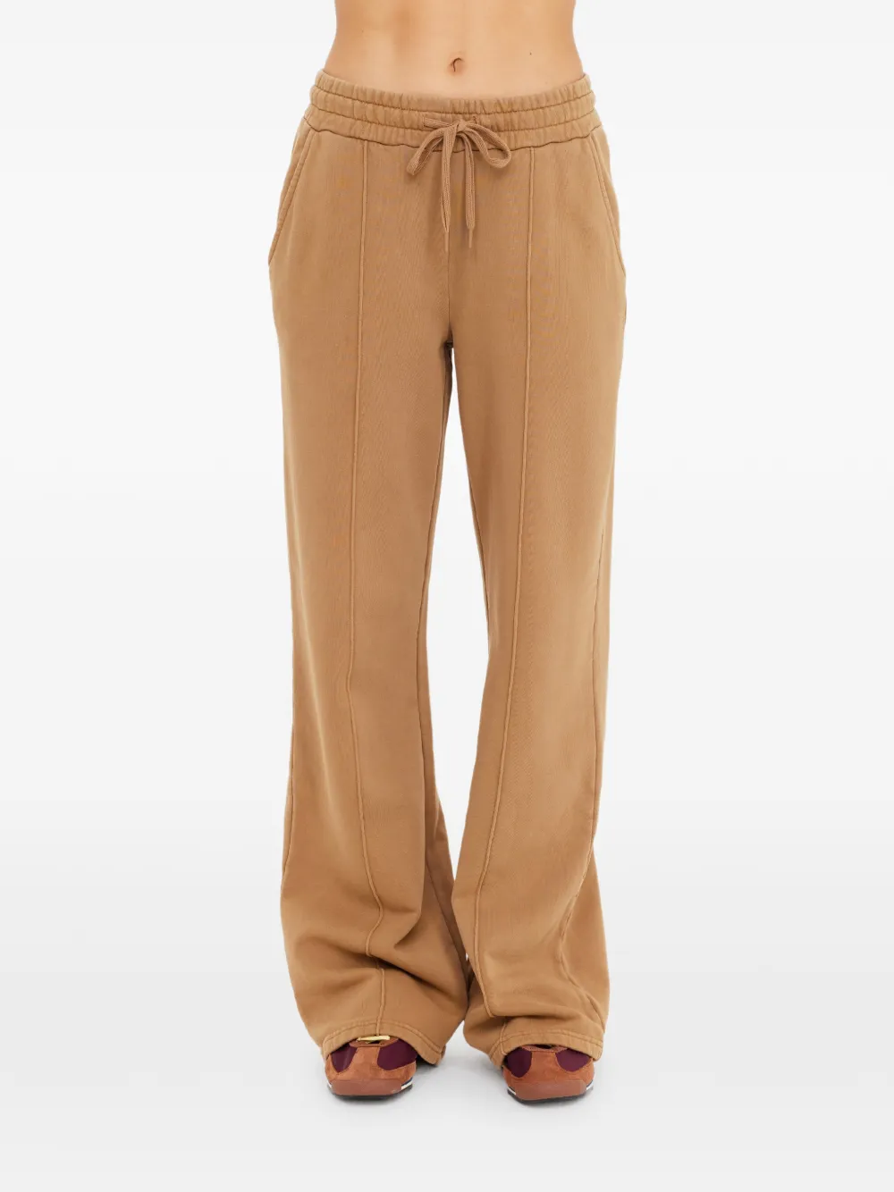 The Upside Kalo Willow broek met wijde pijpen Beige