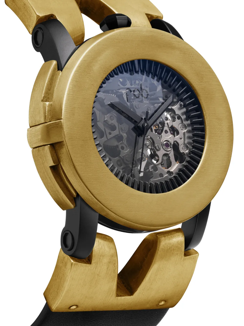  Fob Paris Skeleton 41mm Watch - Black 