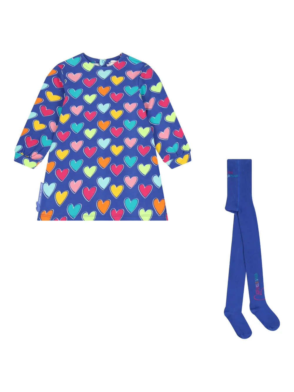AGATHA RUIZ DE LA PRADA set de dos vestidos con corazones estampados | azul | Image 1