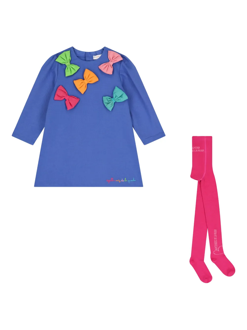 AGATHA RUIZ DE LA PRADA set de vestido con detalle de moño (set de 2) | azul | Image 1