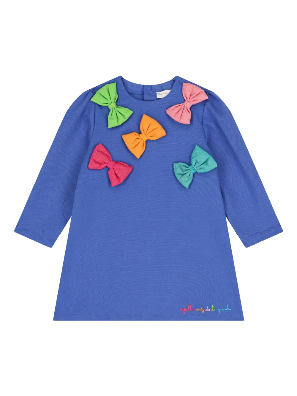 AGATHA RUIZ DE LA PRADA Fluwelen jurkset met strikdetail (set van twee) Blauw