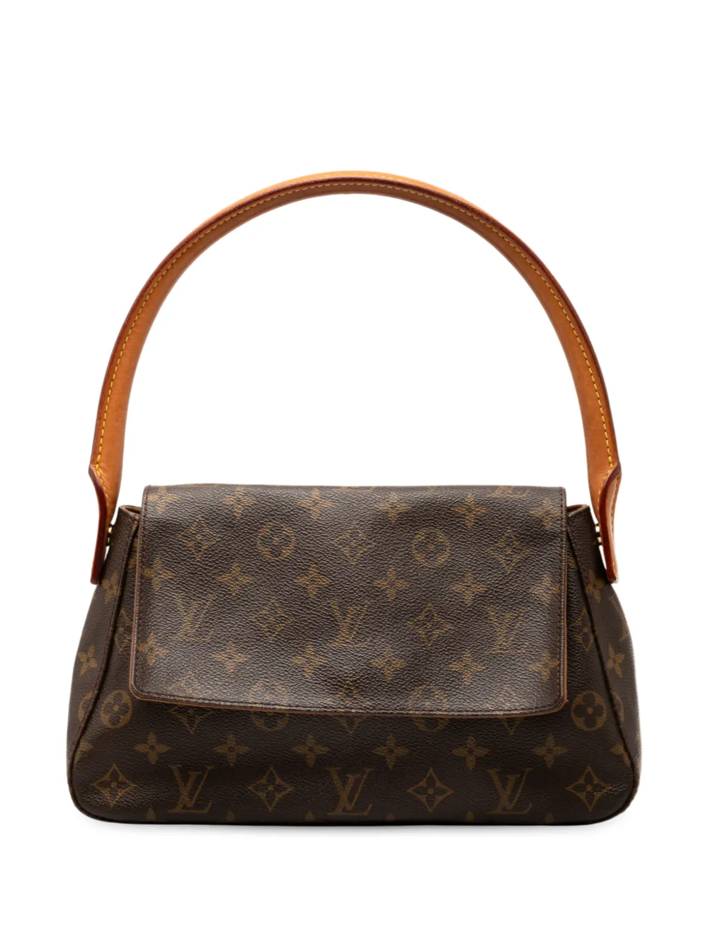 Louis Vuitton Pre-Owned Borsa a spalla Looping Mini con monogramma 2001 - Marrone