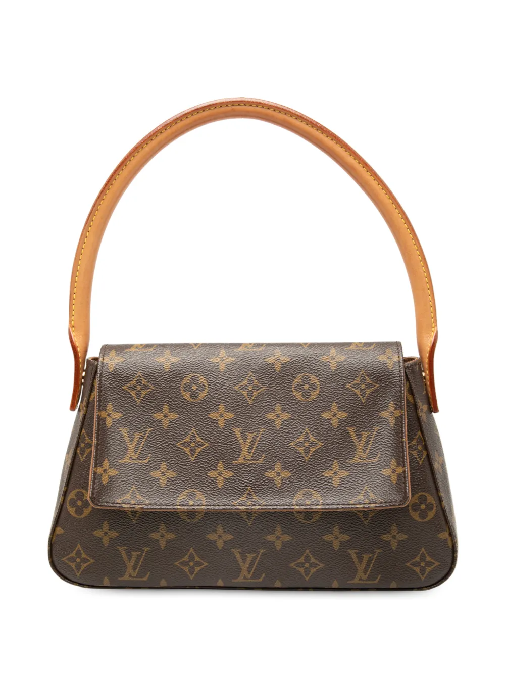 Louis Vuitton Pre-Owned Borsa a spalla Looping Mini con monogramma 2003 - Marrone