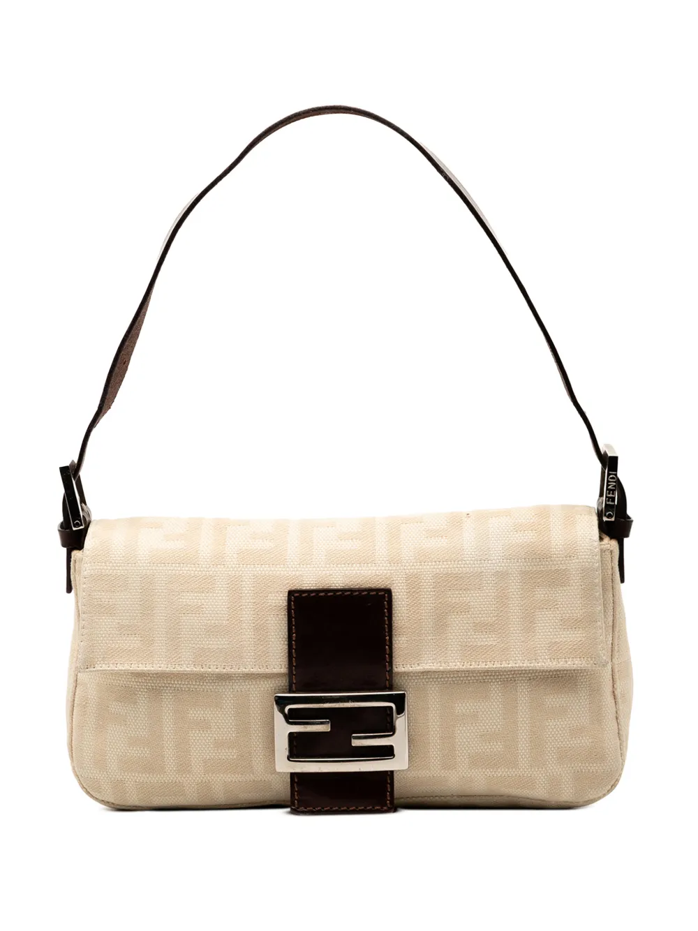 Fendi Pre-Owned 2000-2010 Zucca Canvas Baguette shoulder bag | Brown | Image 1