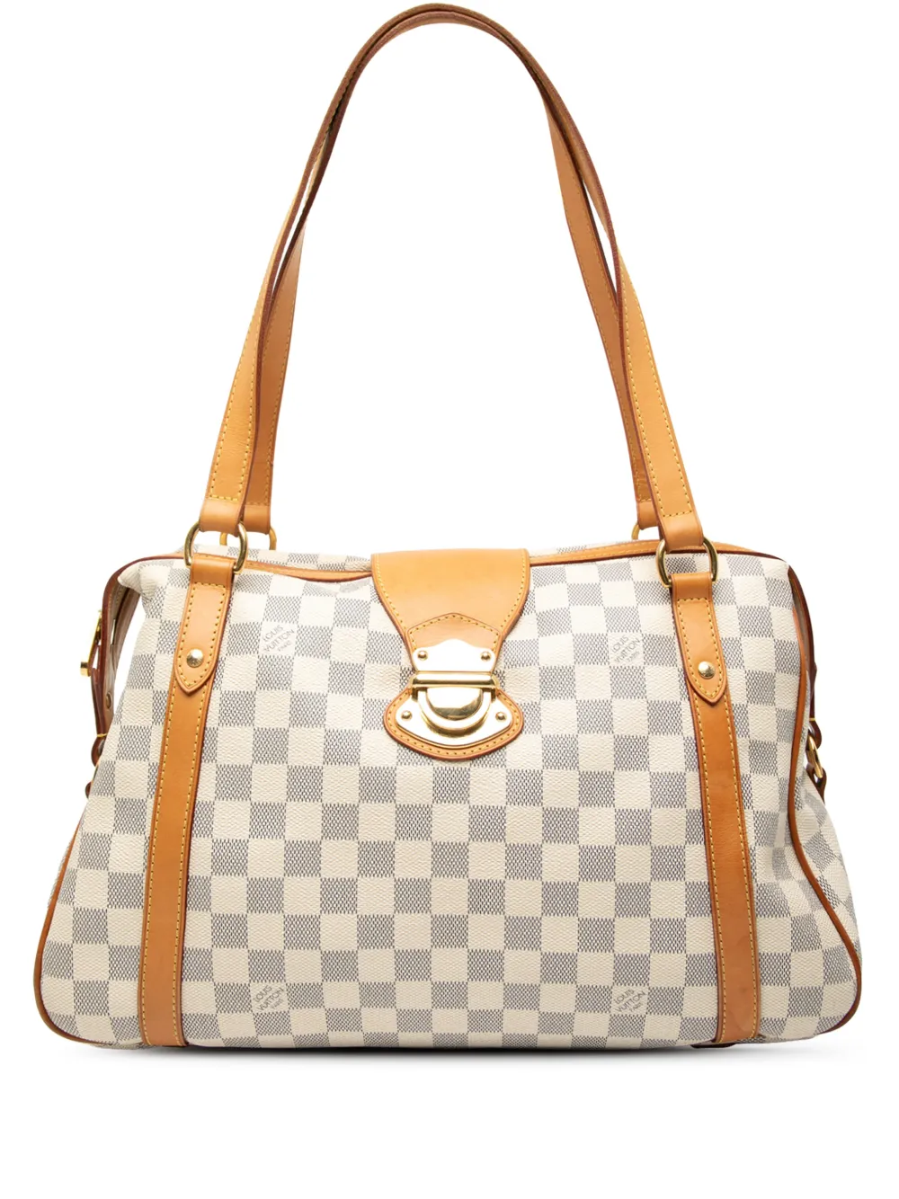 Louis Vuitton Pre-Owned Borsa a spalla Stresa PM in tela Damier Azur 2010 - Bianco