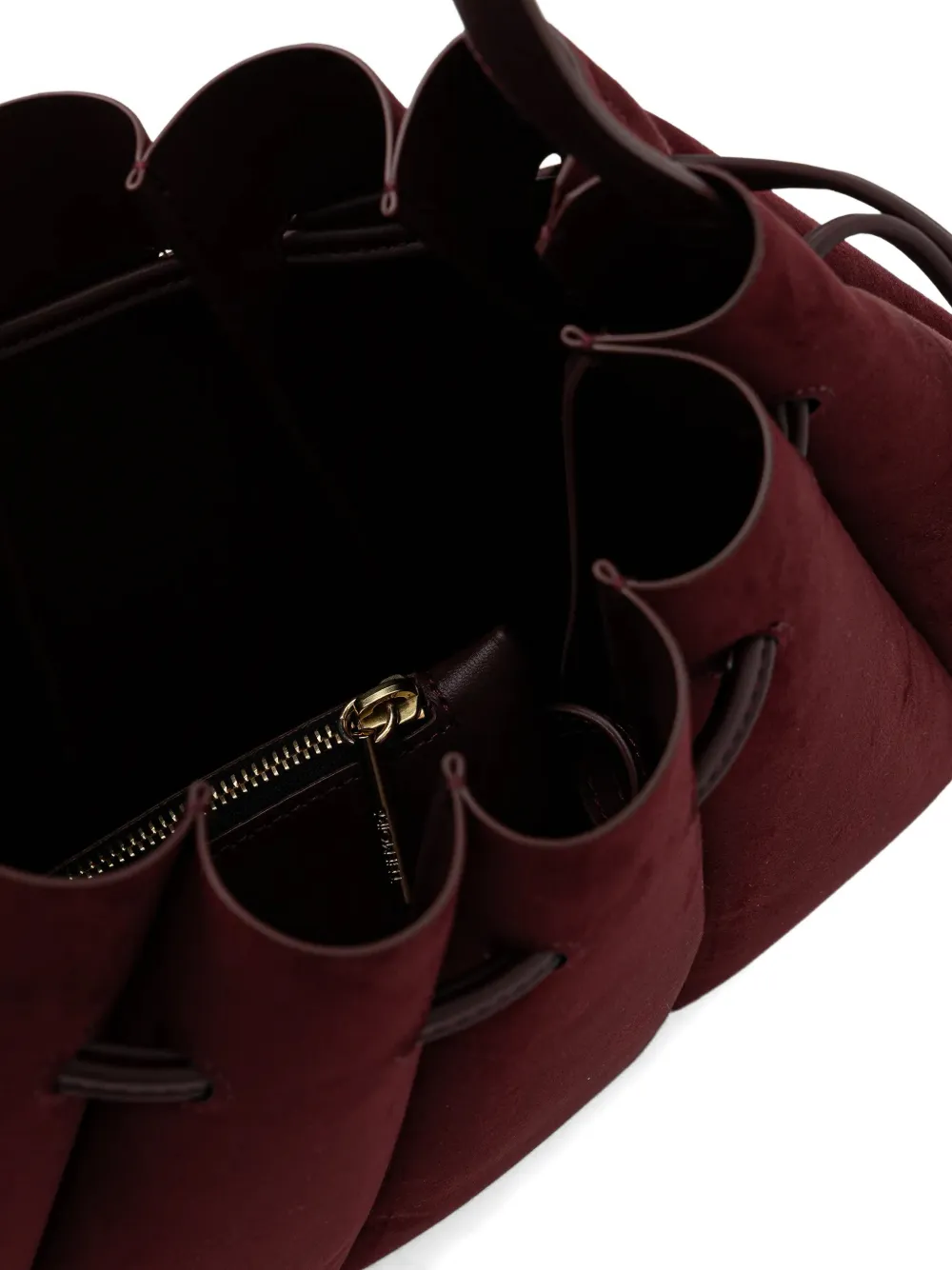Drawstring Panelled Tote Bag