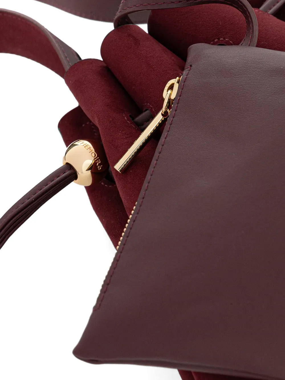Drawstring Panelled Tote Bag