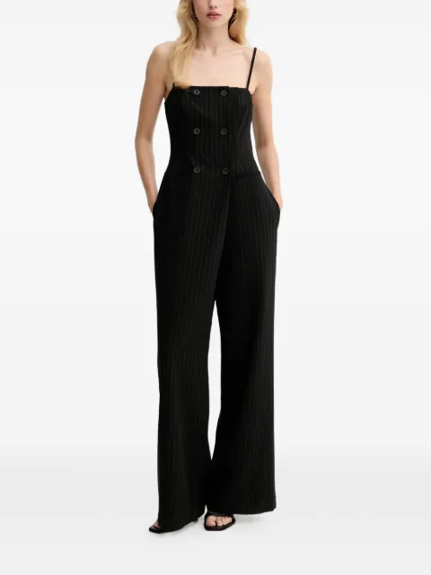 Gestuz double-breasted pinstriped jumpsuit