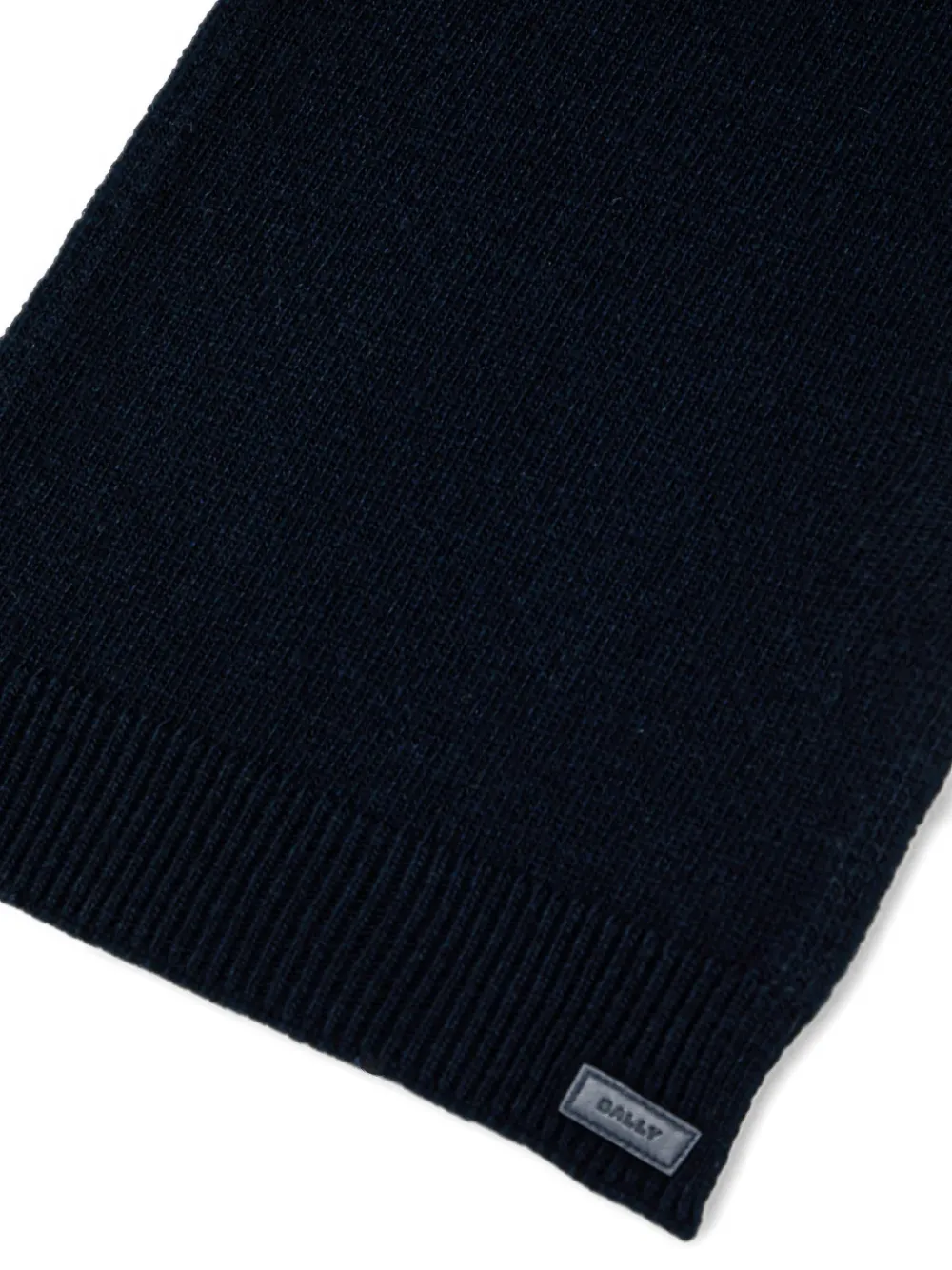 Bally Sjaal met logopatch Blauw