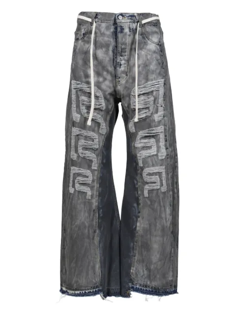 RRR123 pantalones con cordones en la pretina