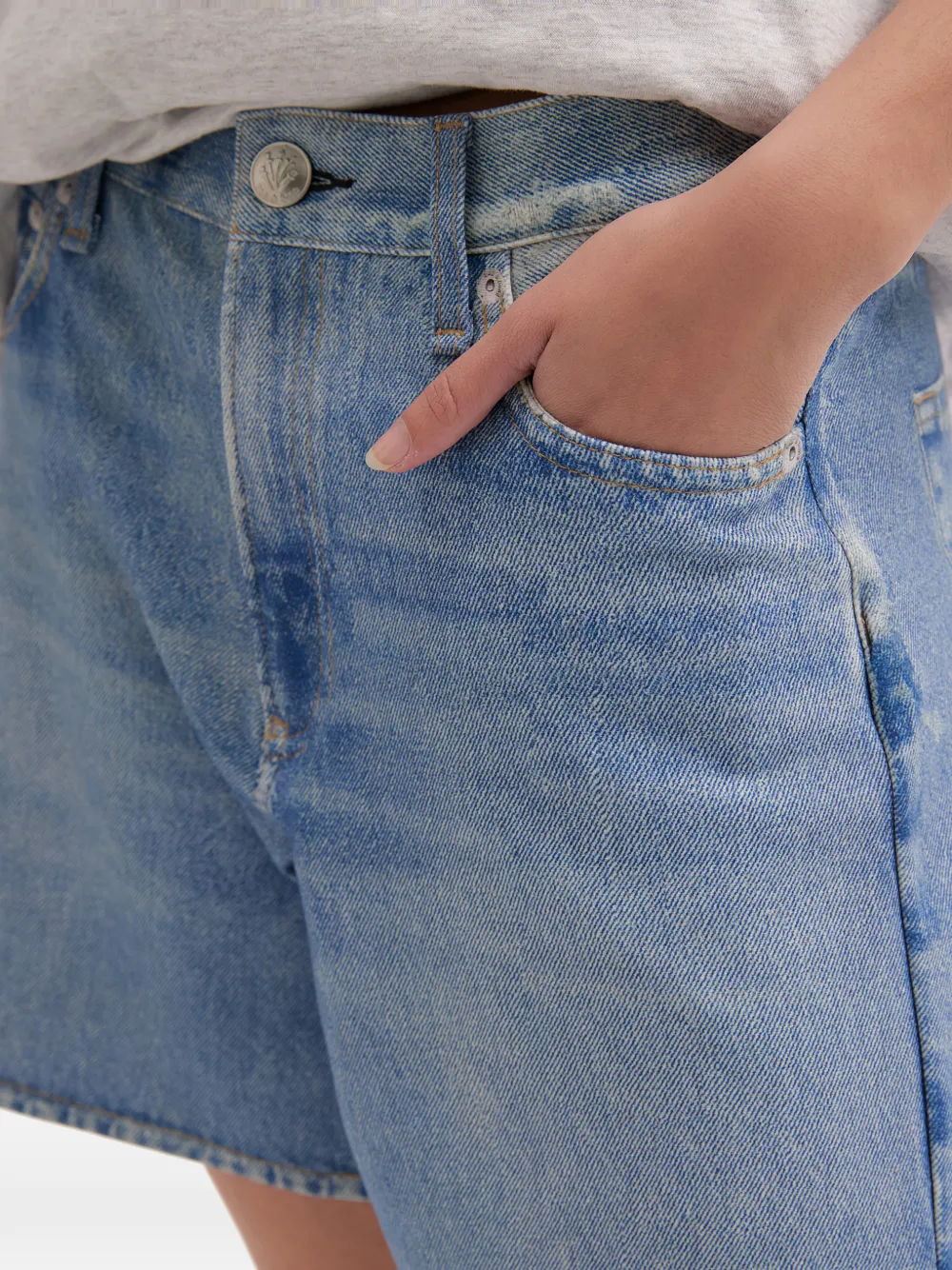 rag & bone Shorts met vijf zakken Blauw