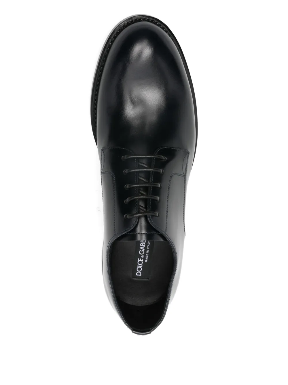 Dolce & Gabbana leather derby shoes Blauw