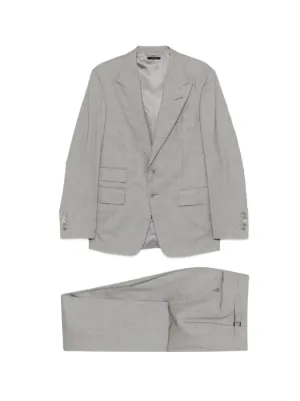 Giorgio Armani ヘリンボーン ダブルスーツ | グレー | FARFETCH JP
