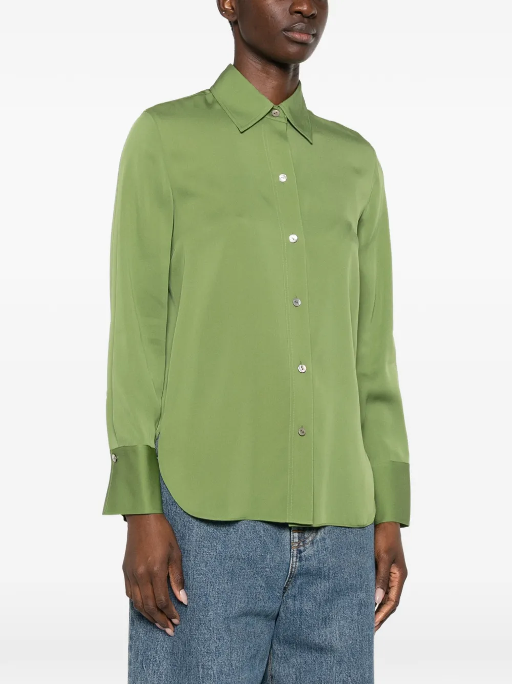  Vince Button-front Shirt - Green 