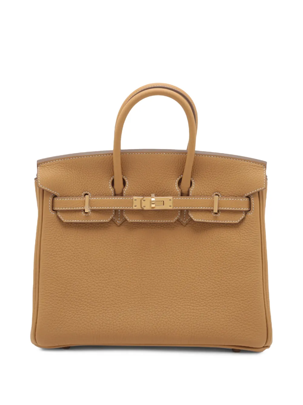 Hermès Pre-Owned Borsa a mano Birkin Retourne 25 in pelle Togo 2025 - Marrone