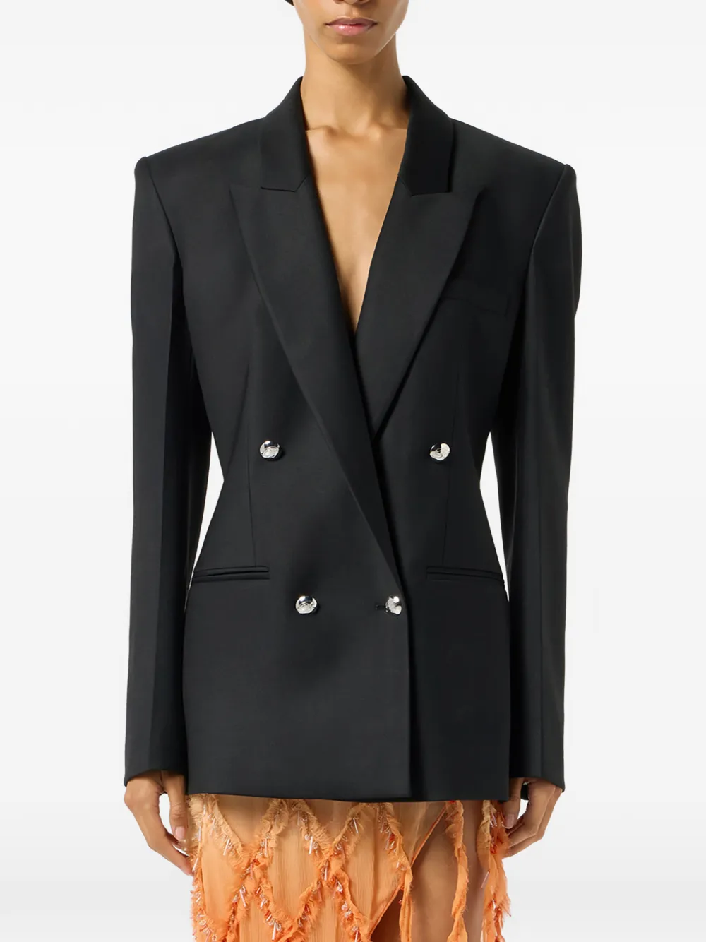  Blumarine Double-breasted Blazer - Black 