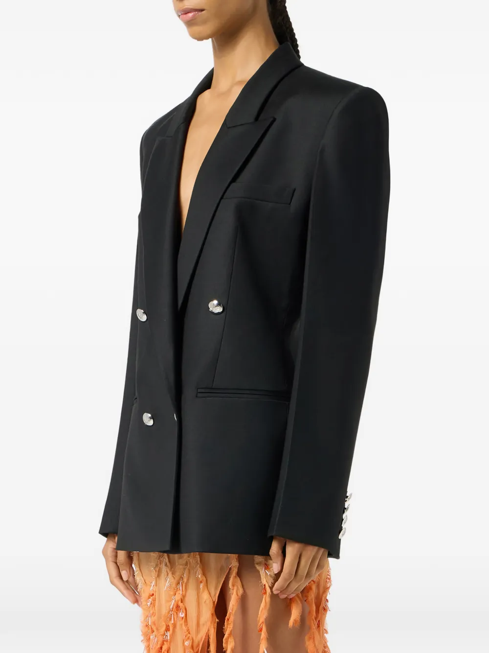 Blumarine Blazer met dubbele rij knopen Zwart