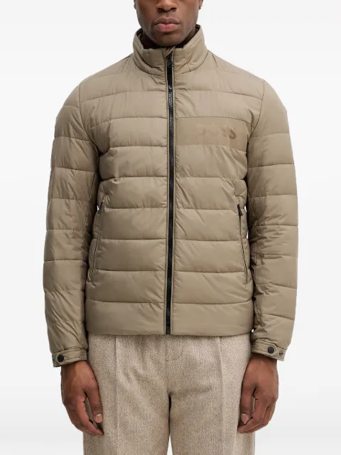 BOSS zip quilted jacket