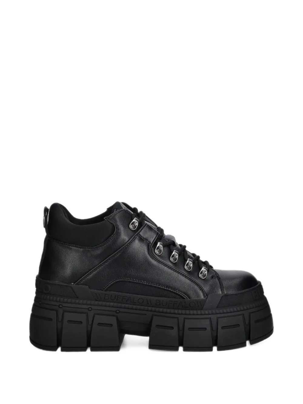 Buffalo Gospher Hike platform lace-up boots - Nero