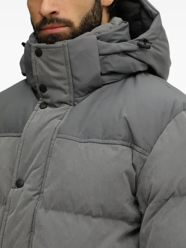 BOSS Oradar フーデッド パデッドジャケット | グレー | FARFETCH JP