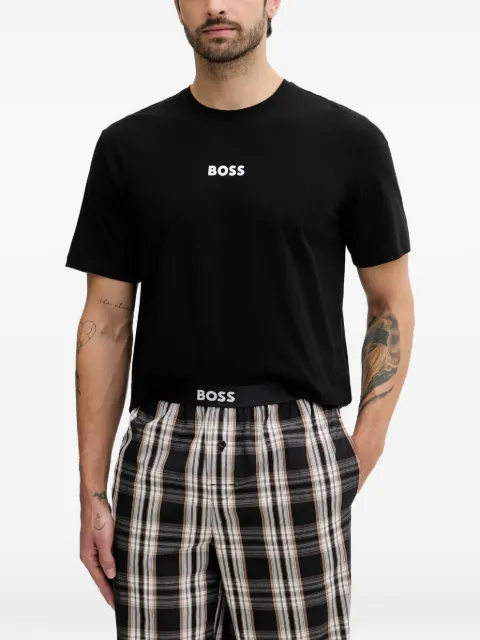 BOSS plaid-check pyjama set