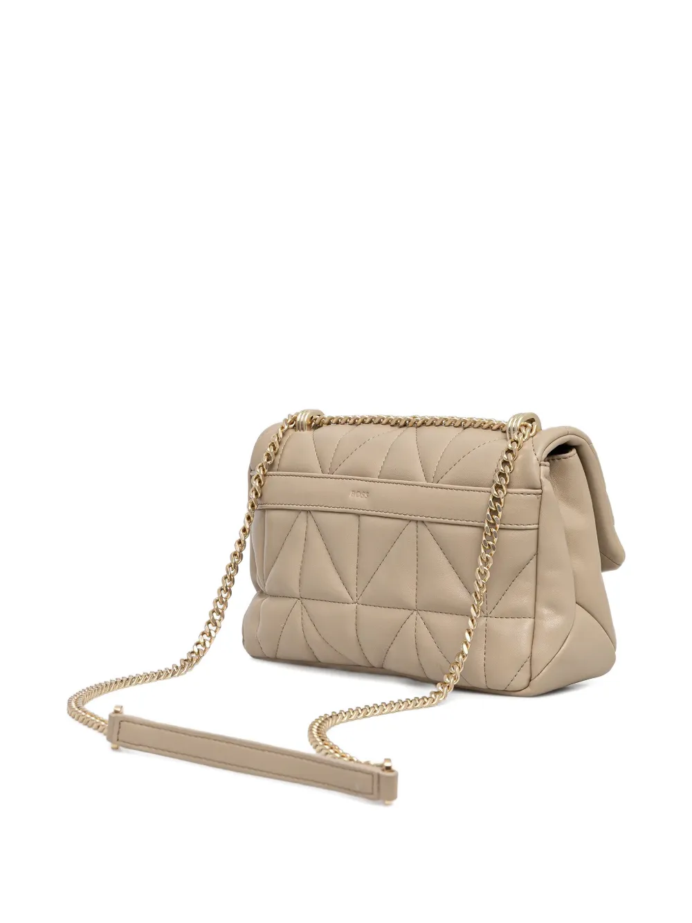 BOSS quilted chain shoulder bag - Beige
