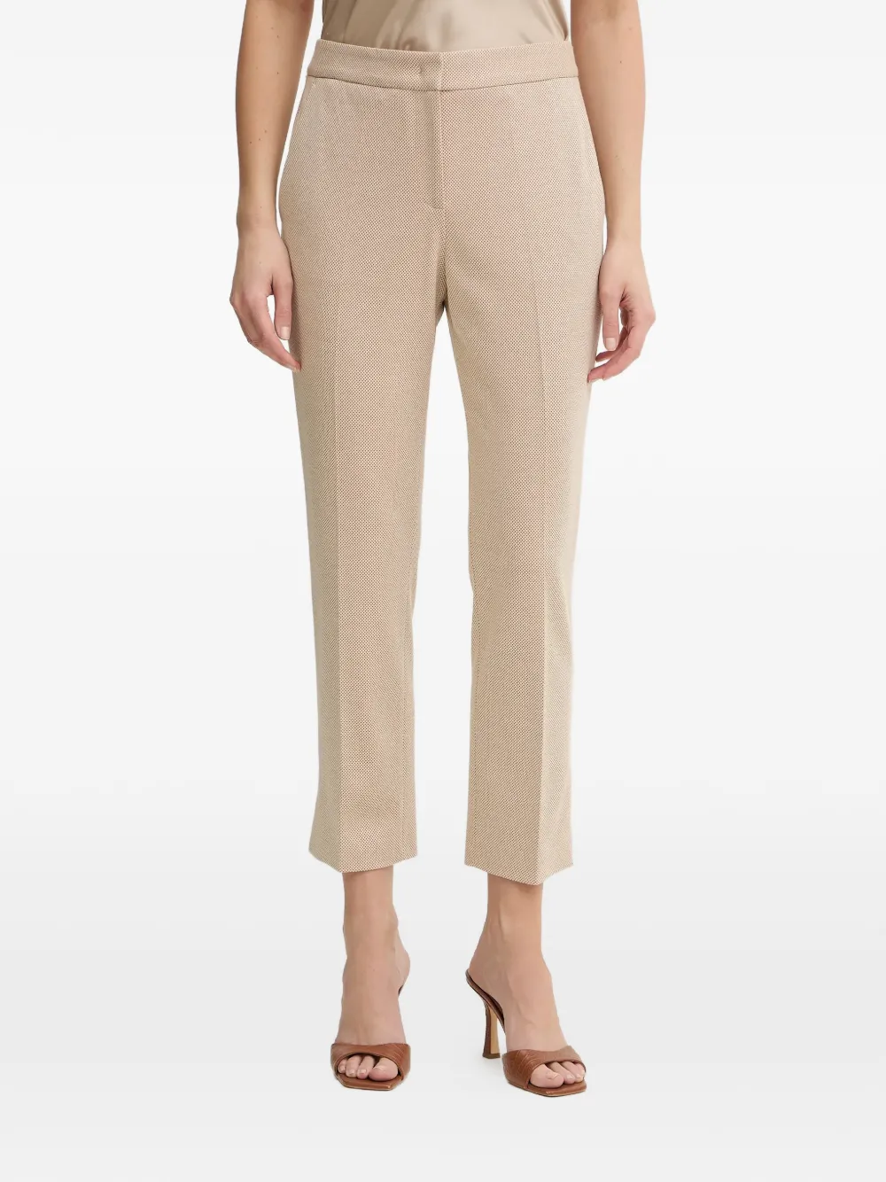 BOSS beige cropped trousers - Toni neutri