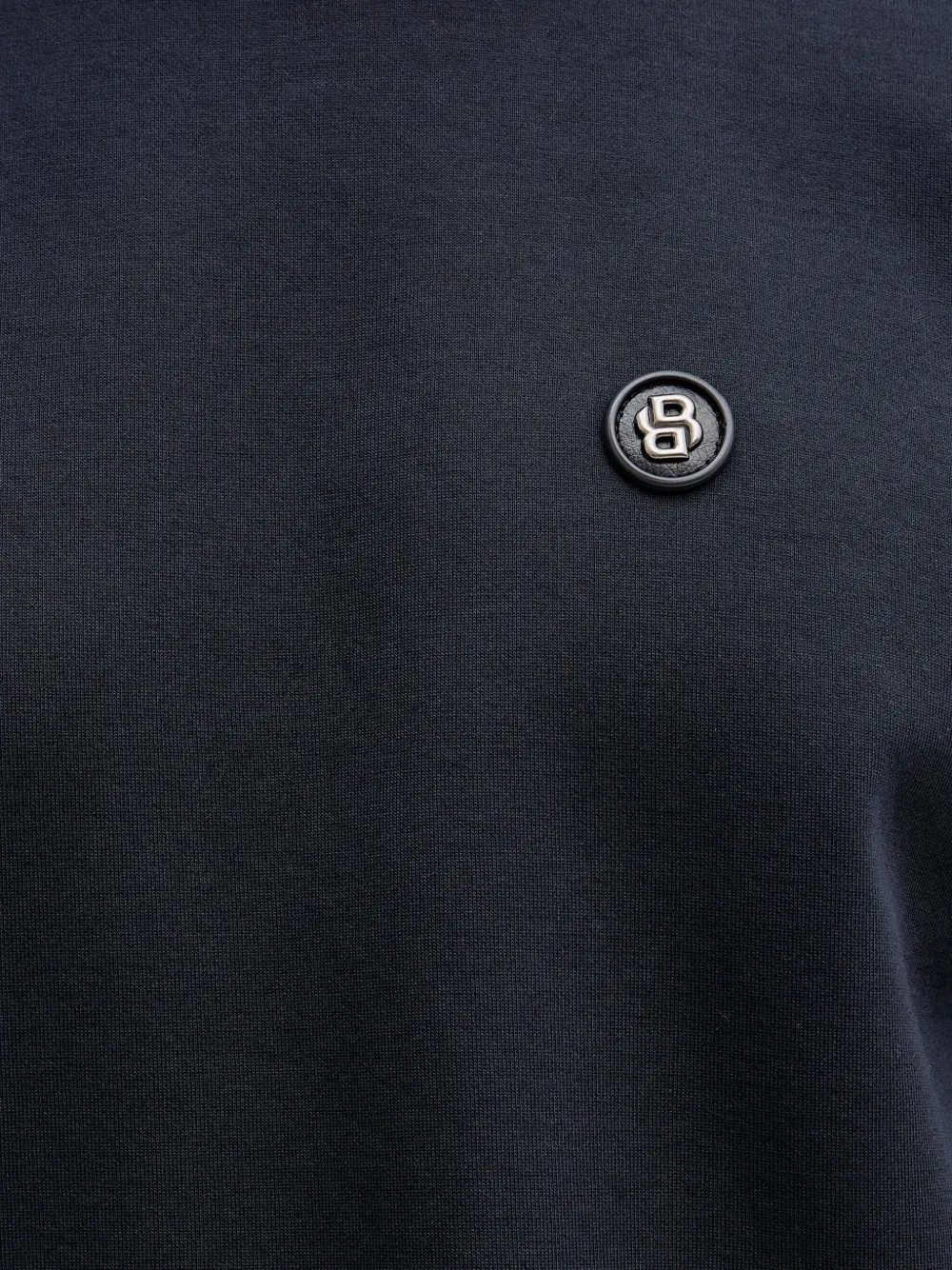 BOSS Sweater van katoenblend Blauw