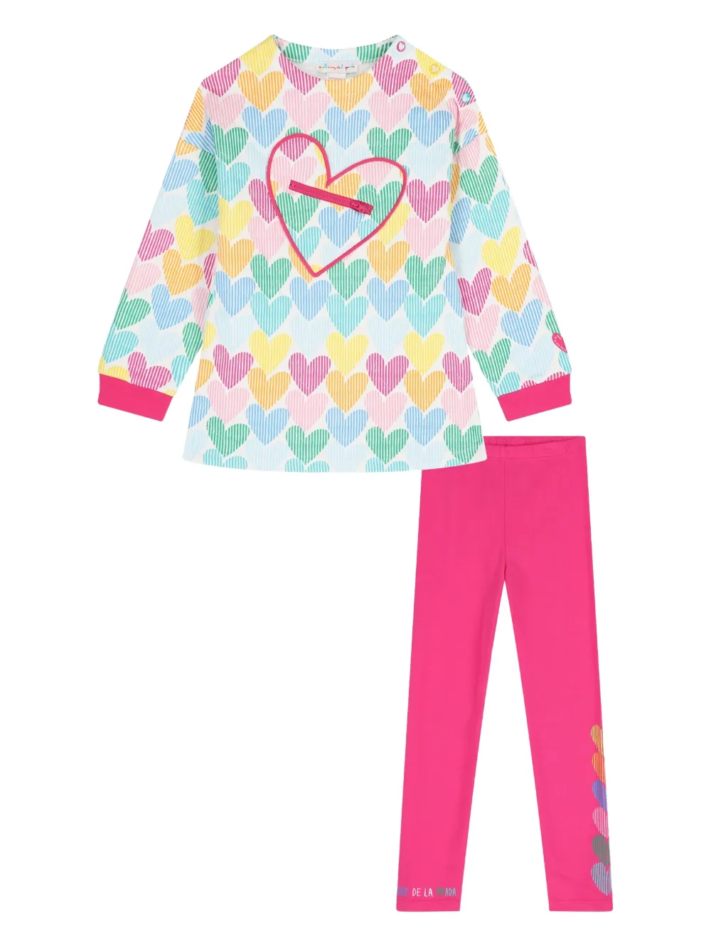 AGATHA RUIZ DE LA PRADA heart print leggings set | White | Image 1