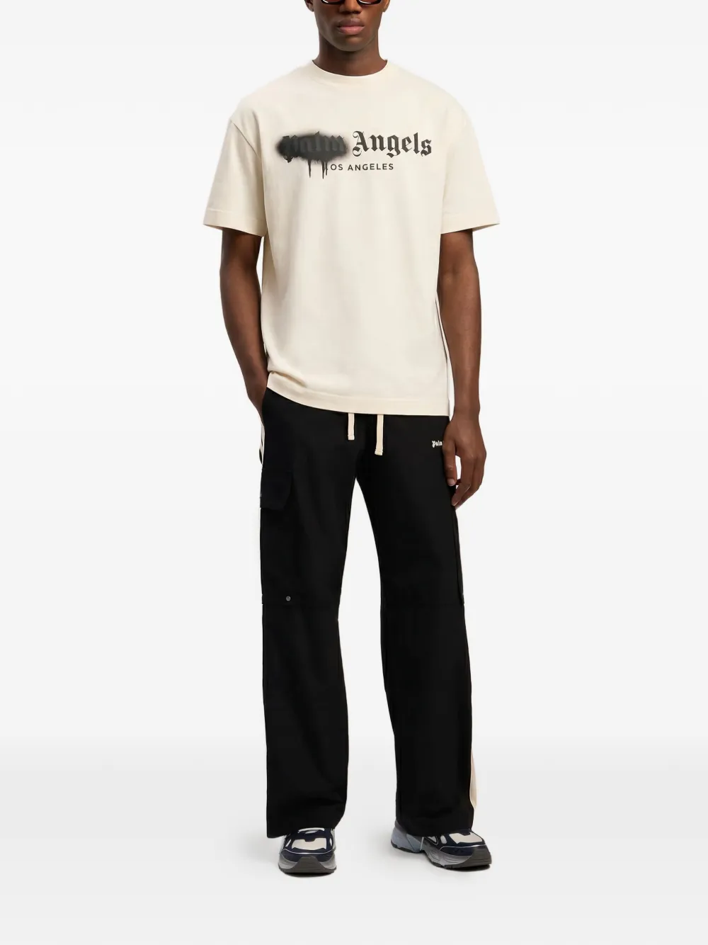 Palm Angels Spray City Los Angeles dripping logo T-shirt | T-Shirts | Image 2