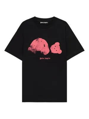 Palm Angels Broken Bear Graphic T-shirt | Black | FARFETCH