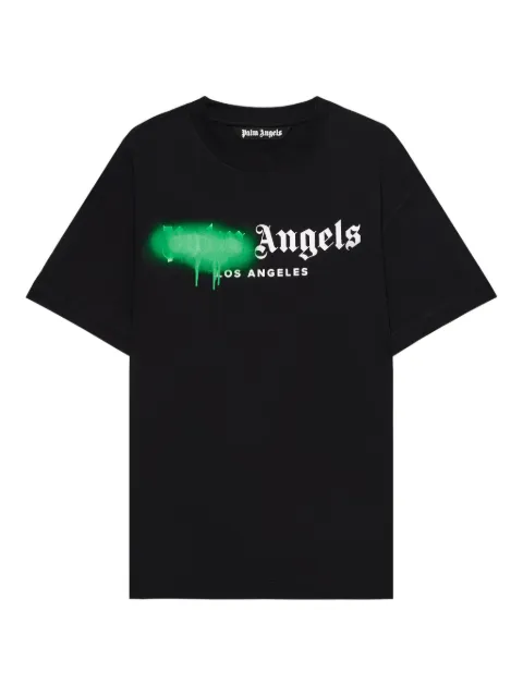 Palm Angels Spray City Los Angeles dripping logo T-shirt