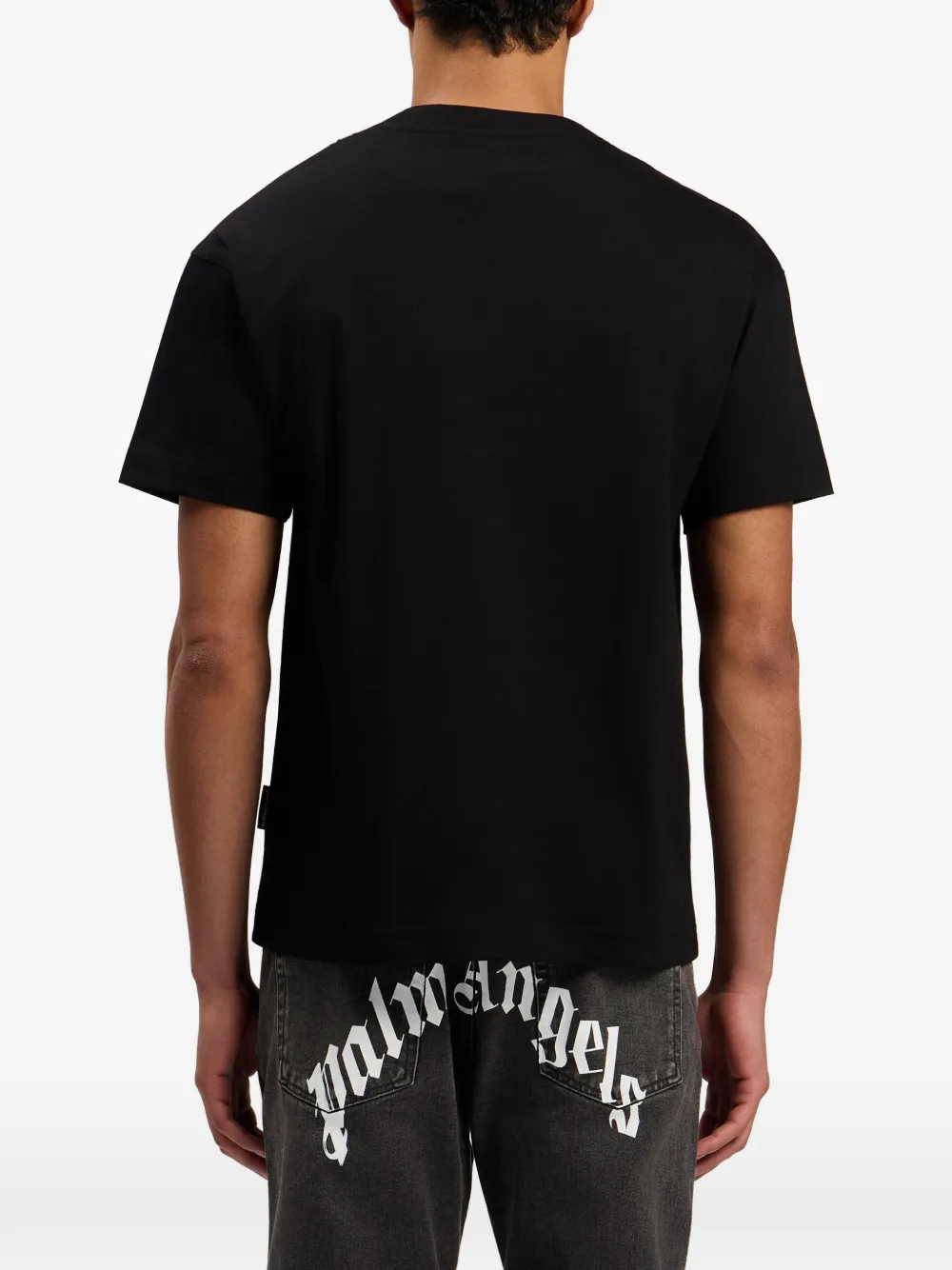 Palm Angels Spray City Los Angeles T-shirt met logo Zwart