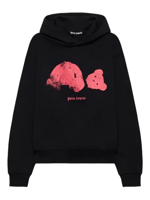 Palm Angels Spray Broken Bear graphic hoodie