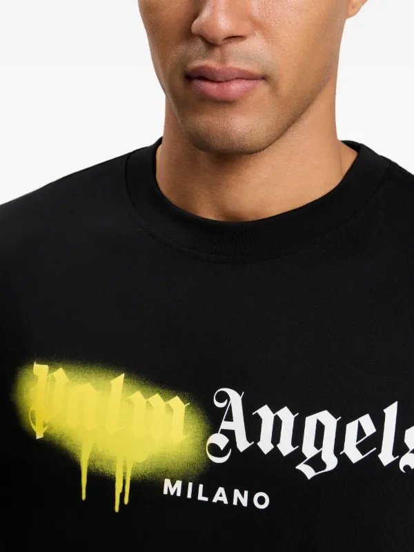 Palm Angels Spray City Milan Tシャツ | ブラック | FARFETCH JP